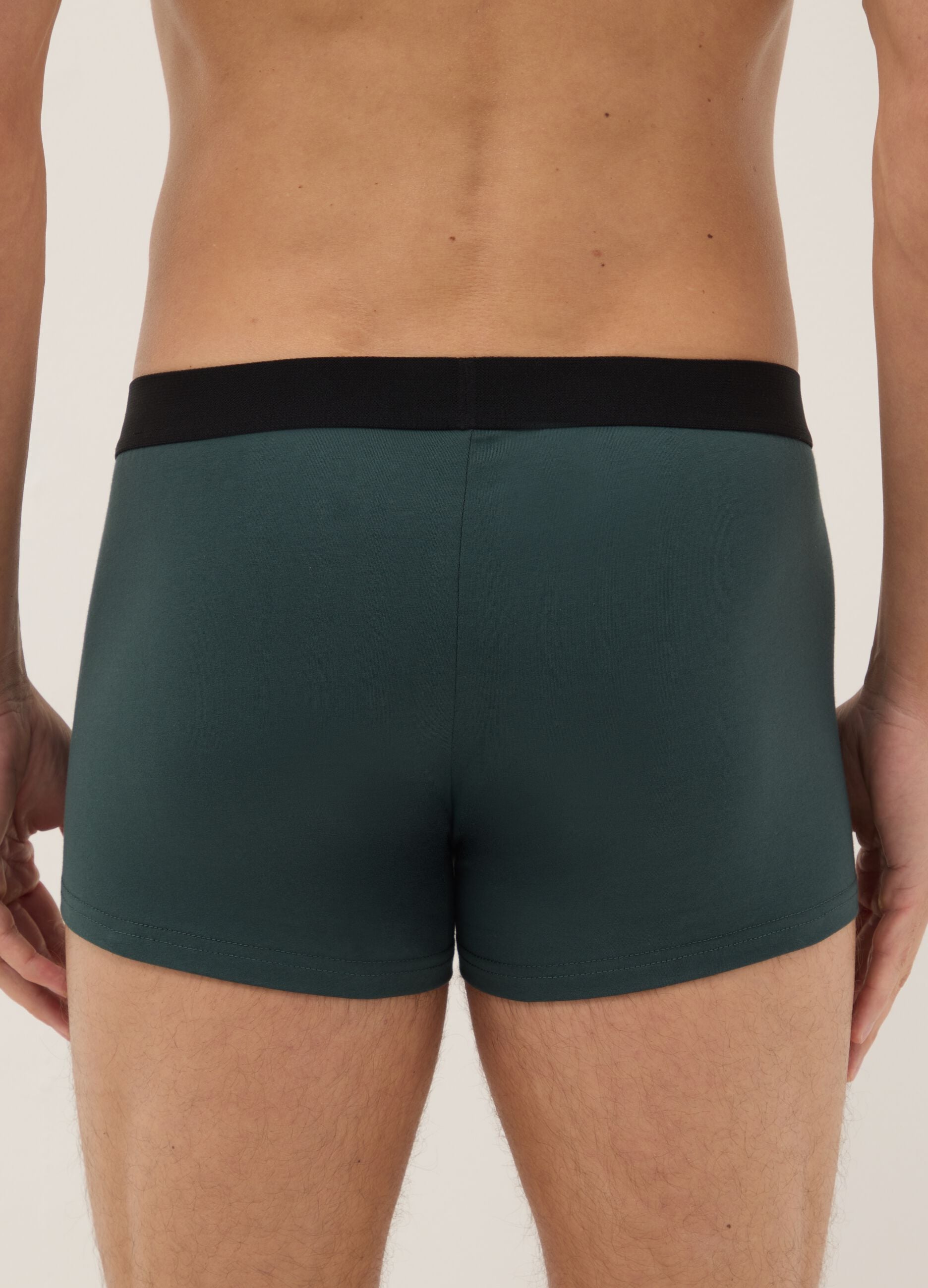 Tripack of multicoloured stretch cotton boxers regular fit