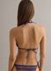 Multicolour striped stretch triangle bikini top_3