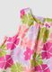 Multicoloured pure cotton dress with floral print_2