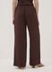 Brown wide-leg trousers with elasticated waistband_2