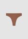 Brown stretch microfibre Brazilian briefs_6