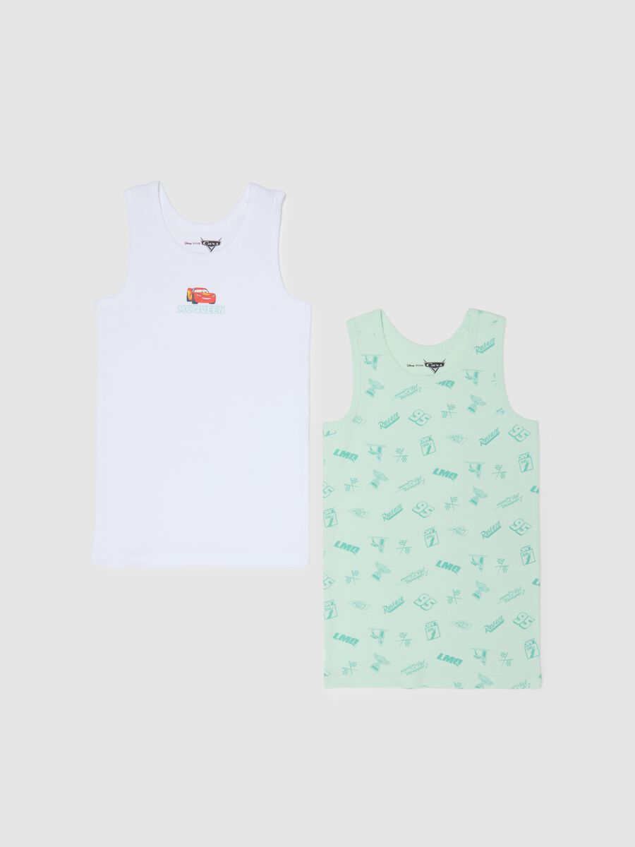 Two-pack multicolour pure cotton vests for children regular fit_0