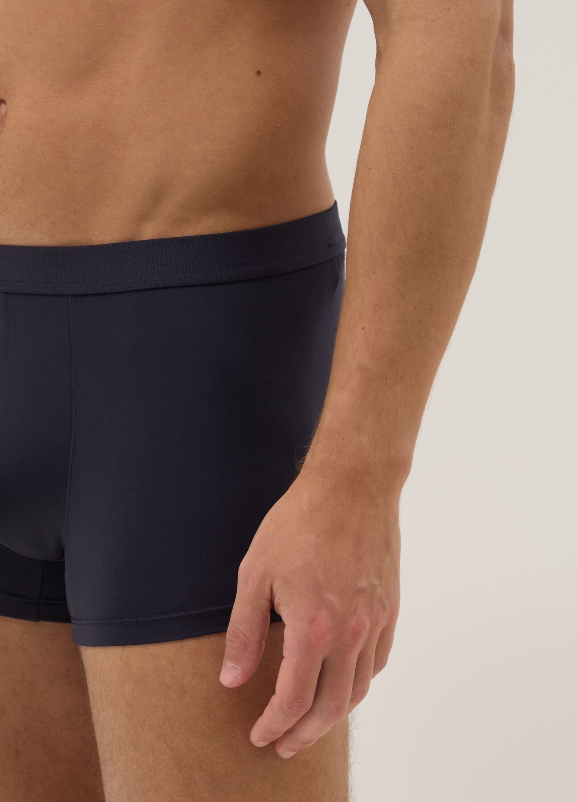 Tripack of men's blue regular fit boxers