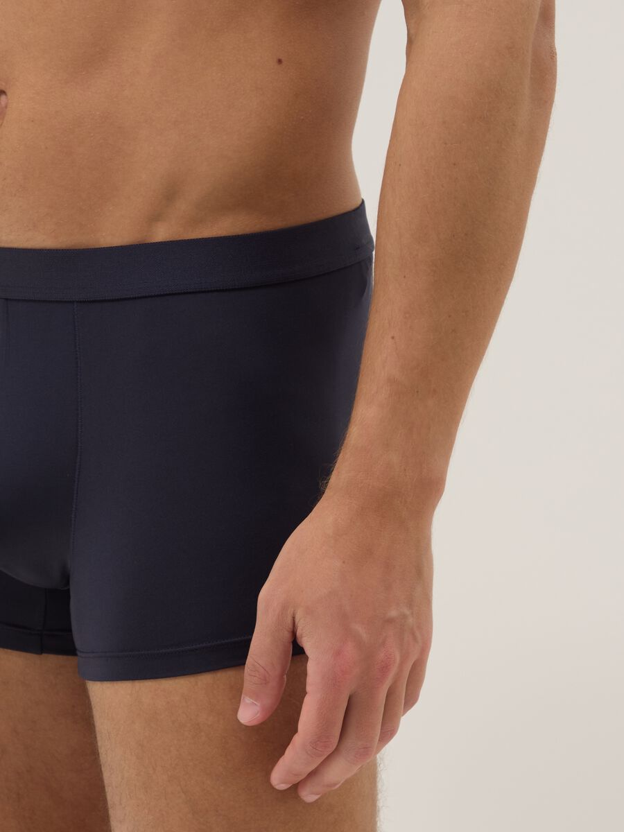 Tripack of men's blue regular fit boxers_3