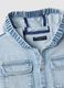 Regular fit blue denim pure cotton shirt for boys_3