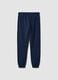 Blue regular-fit joggers in pure organic cotton for boys_4