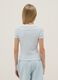 Multicolour striped slim fit stretch cotton girls' T-shirt_1