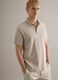 Grey mercerised pure cotton regular-fit polo shirt_0