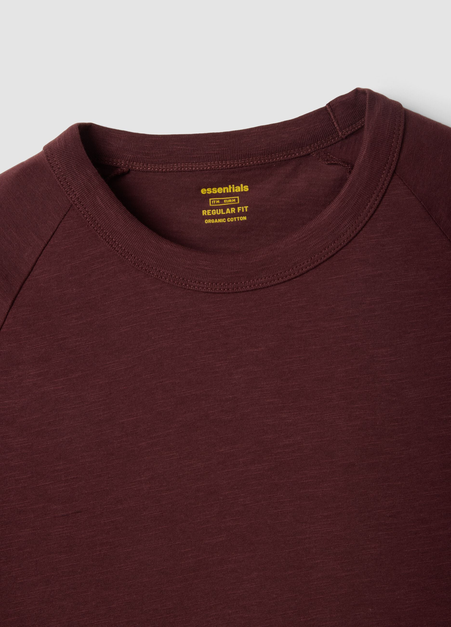 Red pure cotton regular fit T-shirt