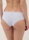Blue cotton regular fit briefs with lace_2