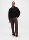 Black sweater in cotton blend_2