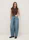 Pure Cotton Blue Regular Fit Skater Jeans_0