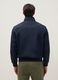 Blue regular fit bomber jacket with zip_2