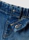 Girls&rsquo; blue denim shorts in pure cotton, regular fit_3