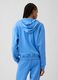 Regular fit cotton blend sweatshirt with logo, zip and hood_1