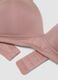 Pink padded bra in stretch fabric_1
