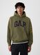 Sweatshirt with hood and logo patch_0