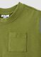 Green pure cotton children's vest regular fit with pocket_2