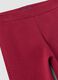 Girls&rsquo; red stretch organic cotton leggings with rhinestones_2