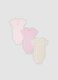 3-pack of multicolour organic cotton bodysuits for baby girl and toddler_0