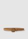 Beige belt with square buckle_0