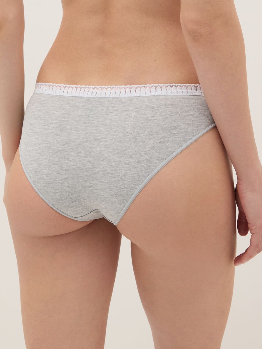 Multicolour cotton blend regular fit twin-pack briefs_2