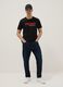 Black regular fit pure cotton T-shirt with Ducati print_2