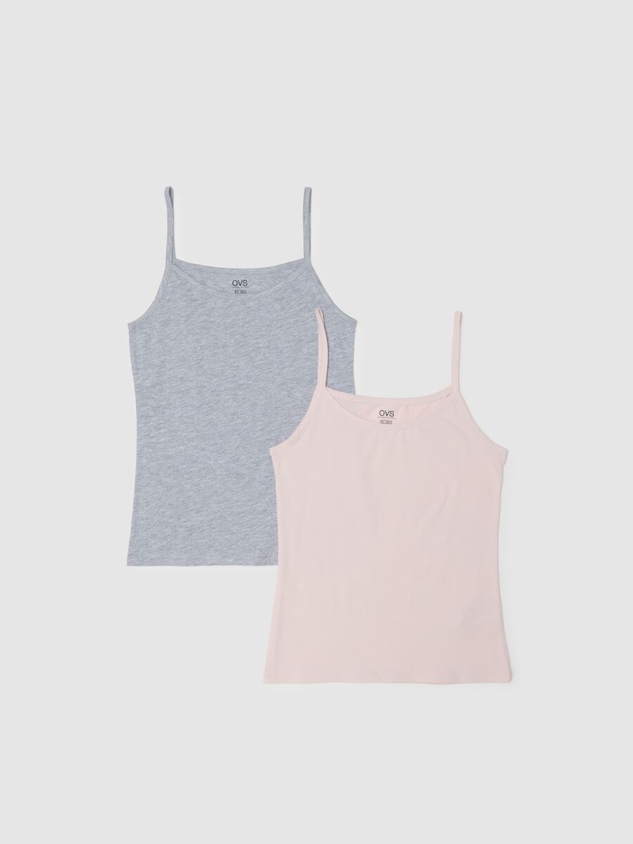 Twin-pack cotton stretch multicolour regular fit vests_4
