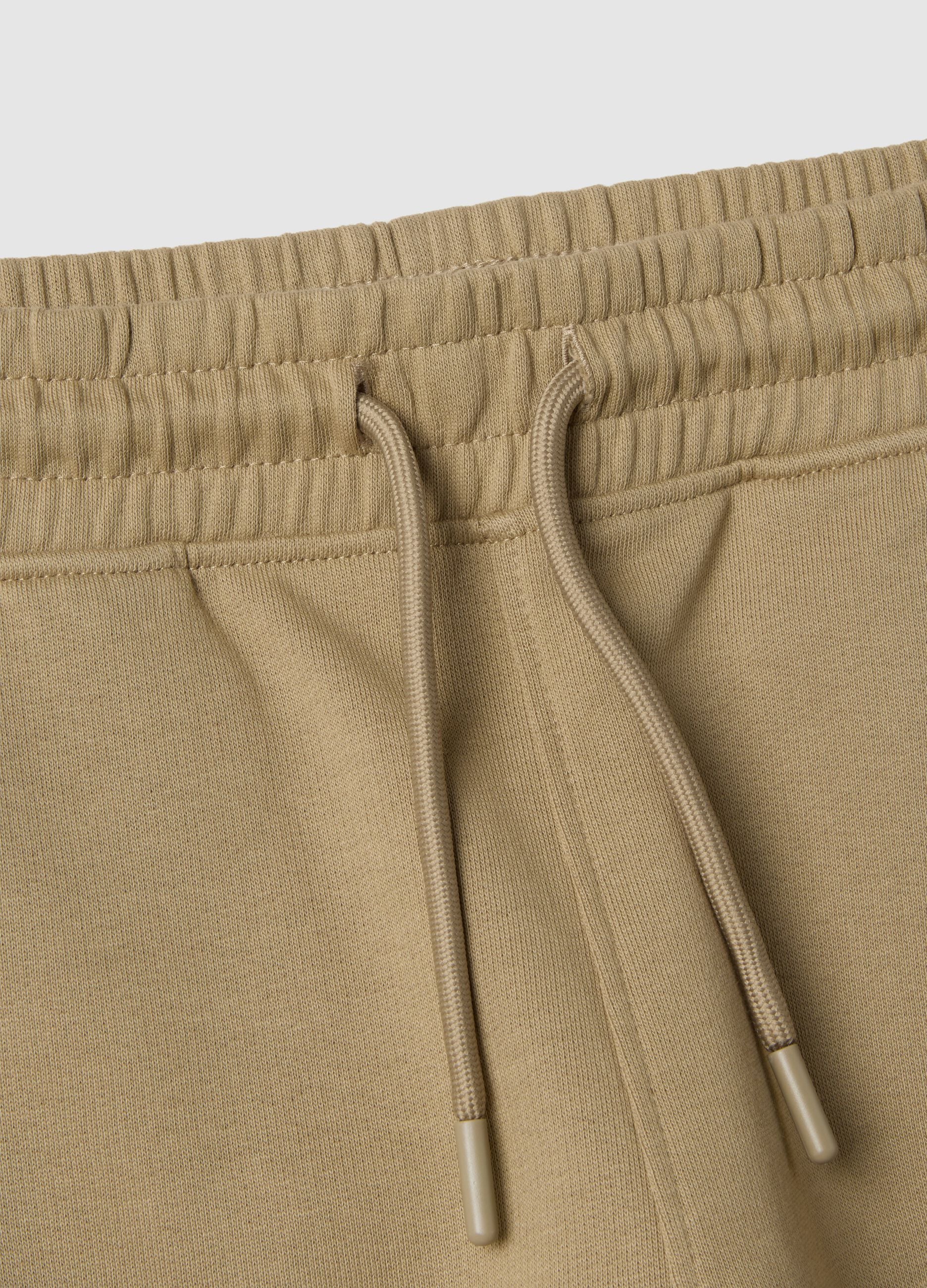 Children's beige pure cotton joggers regular fit