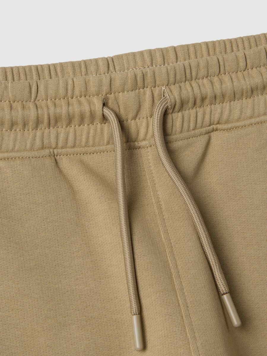 Children's beige pure cotton joggers regular fit_2