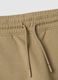 Children's beige pure cotton joggers regular fit_2