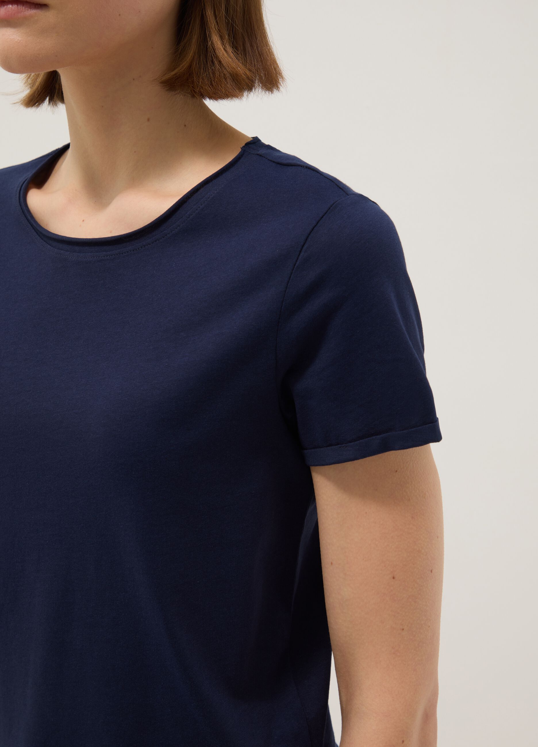 Blue Regular Fit Pure Cotton Short Sleeve T-Shirt
