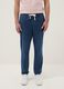 Regular fit stretch cotton denim blue jeans_2