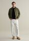 Full-zip bomber jacket with high neck_0