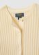 Beige striped pure cotton cardigan for girls with regular fit_2