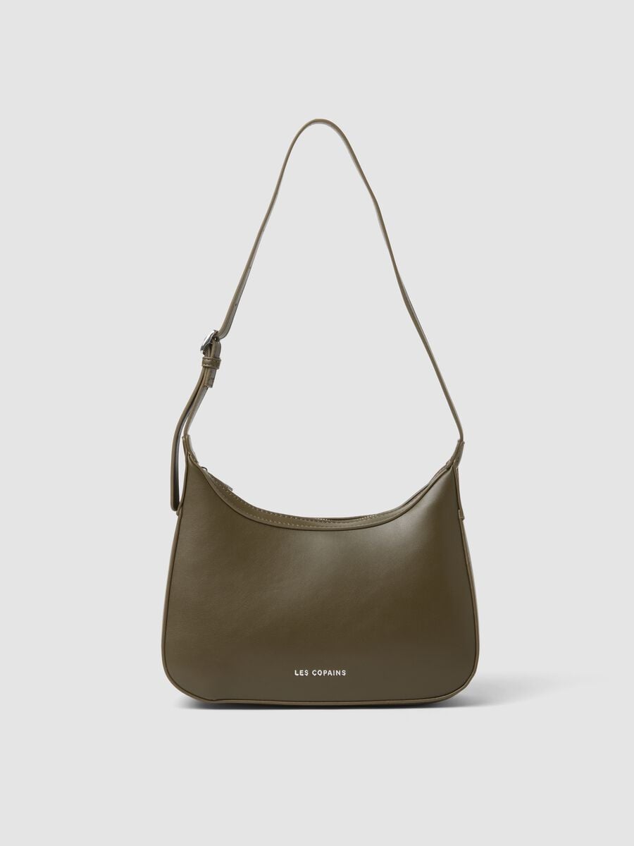 Borsa verde a spalla con tracolla regolabile_0