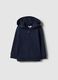 Girls' blue hoodie in pure cotton regular fit_0