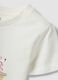 White girls&rsquo; T-shirt in pure organic cotton with print and glitter_3