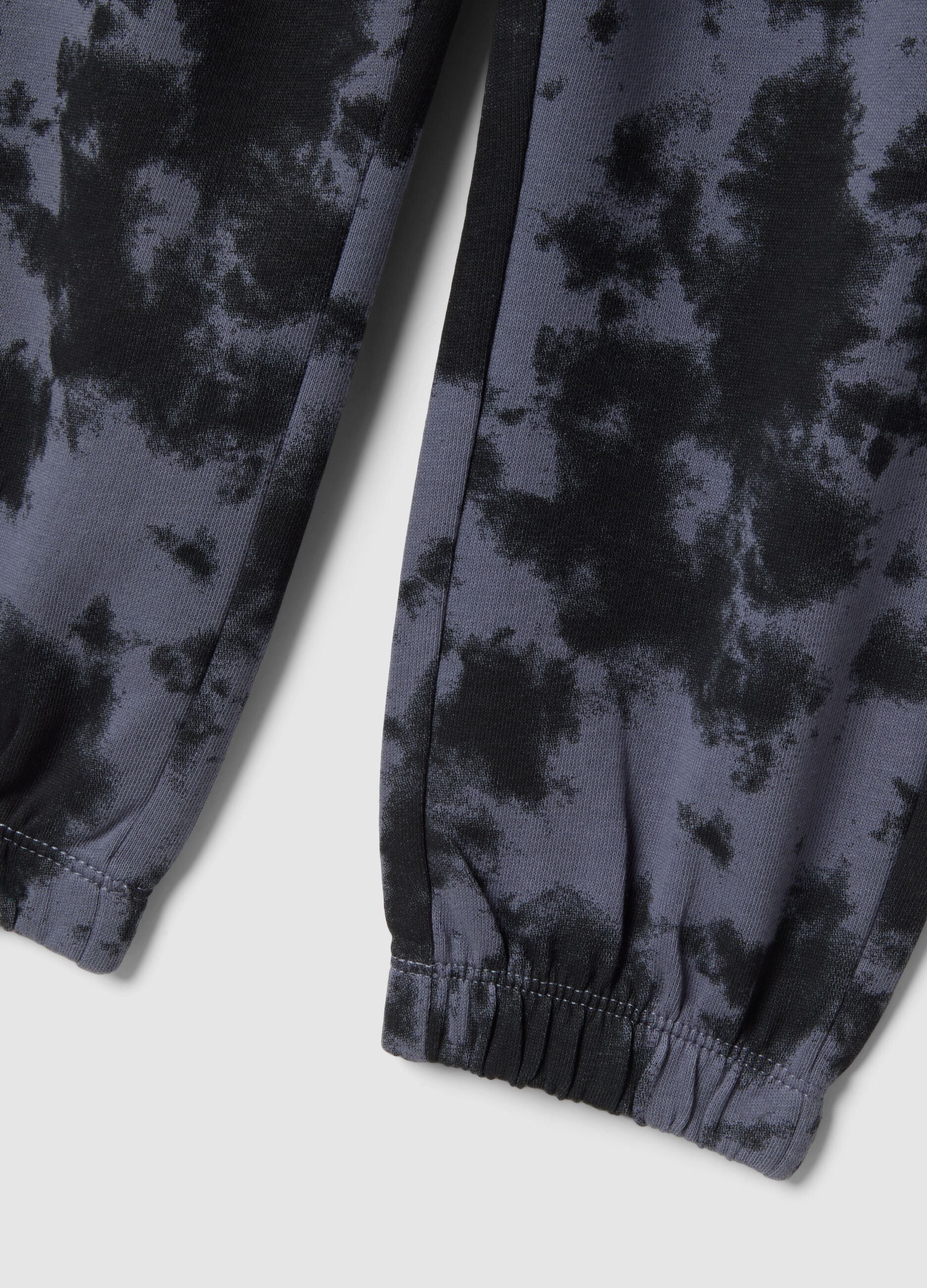 Kids' Regular Fit Multicolour Pure Cotton Tie-Dye Trousers