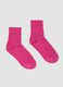 Pink ankle socks in stretch cotton_0