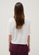 White pure cotton T-shirt with embroidery, boxy fit_3