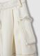 White pure cotton skirt regular fit with pockets for girls_3