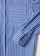 Multicolour striped regular fit pure cotton shirt with pocket_5
