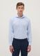 Light blue shirt with French collar in pure cotton slim fit_0