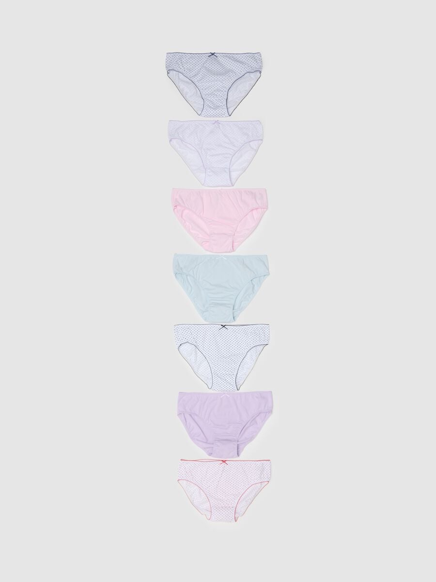 Girls' multicolour pure cotton knicker multipack_0