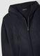 Oversized black cotton hoodie with zip_6