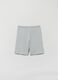 Bermuda joggers in fleece with logo embroidery_2
