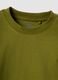 Green crew-neck T-shirt in pure organic cotton for boys, regular fit_2