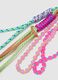 Multicolour mixed keychain with beads and cords_2