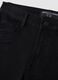 Black denim jeans with bootcut fit_5